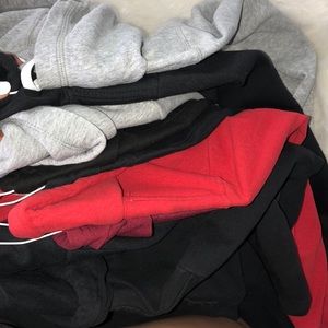 Bundle of jackets, and hoodies